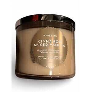 White Barn 14.5 oz Cinnamon Spiced Vanilla Glass Candle